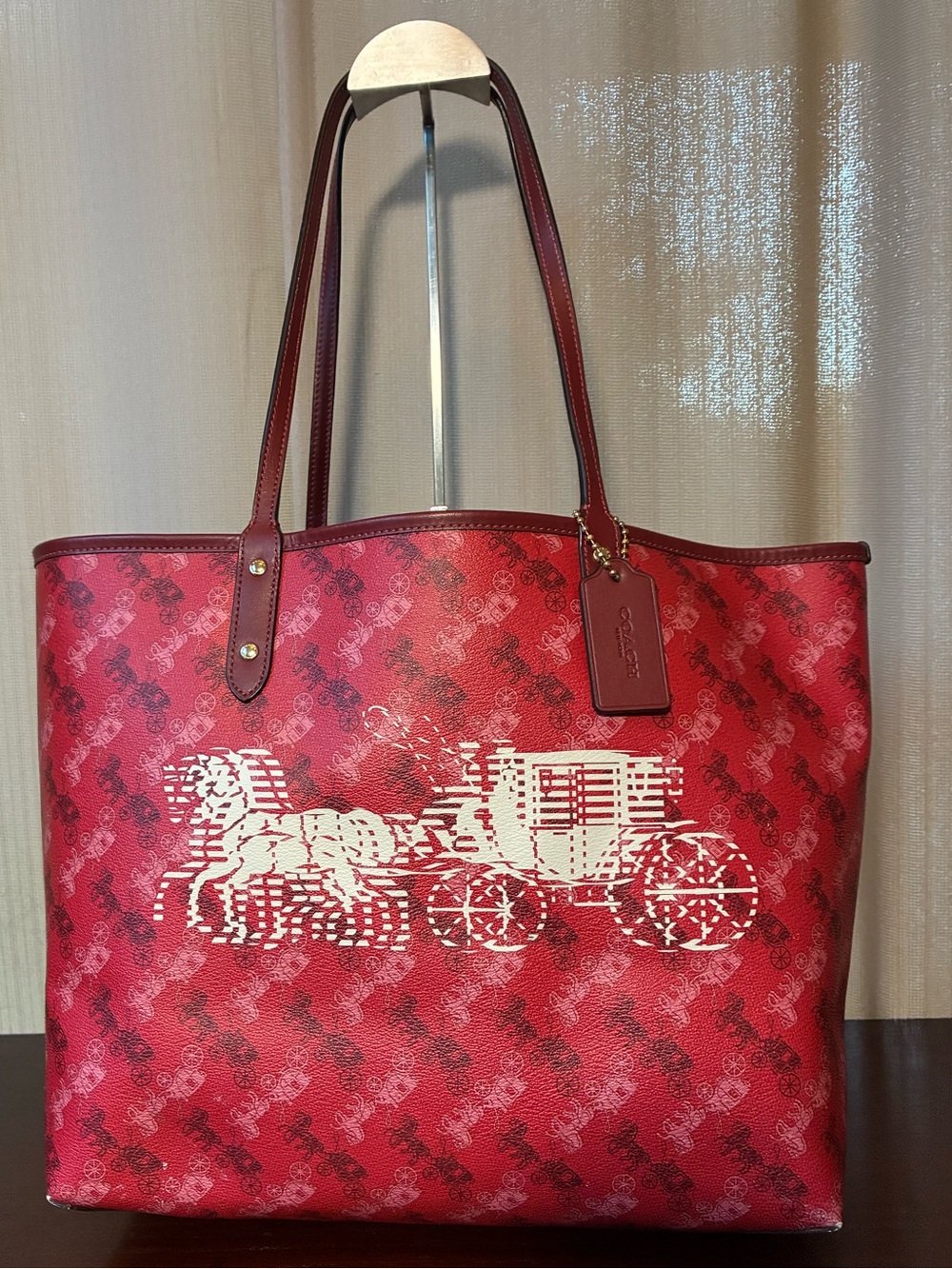 Coach Signature Horse & Carriage Tote Bag